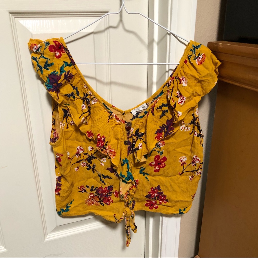 Front tie blouse